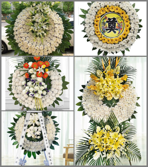 河南南阳邓州市九龙乡姚营寨村花圈速递